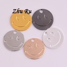 Zhu ru 10 tamanhos 19mm 5 cores sorriso desenho animado placa de rosto fofo com soneca suprimentos para fazer joias acessórios para bolsa de roupas diy 2024 - compre barato