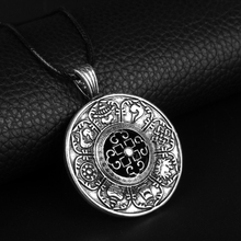 Heyu jóias amuleto rune nórdico viking odin símbolo de runic vikings corrente pingente colar runas vegvisir bússola escandinavo 2024 - compre barato