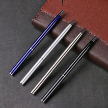 1PC Stainless Steel Rod Rotating Metal Ballpoint Pen Stationery Ballpen Blue Ink Signature Pen Luxurious Gift Ball Pen Writing 2024 - buy cheap