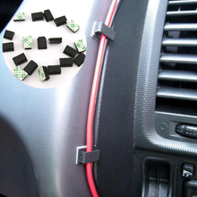 Auto Cord Fixed Clips 40Pcs Car SUV GPS Data Cable Light Cord Decorative Wire Fixing Organizer Plastic Black Small Car Accessory 2024 - buy cheap