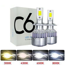 2Pcs LED H3 H1 H7 H4 H11 HB4 H8 HB3 H27 9005 9006 H9 881 Car Headlight Bulbs 72W 8000LM Led Fog Light 6500K car-styling DC12V 2024 - buy cheap