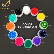 MONASI 3D Nail Art Draw Soak Off Painting Acrylic UV Gel 5ml Nail Art Polish Kit Set 36 Colors Glitter Tip For Nail Design Paint 2024 - buy cheap