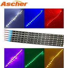 Ascher LED Strip Christmas Car Auto Decorative Light 12V 15SMD LED 30cm Daytime Running Lighting Waterproof Decoration Lamp 1pc 2024 - buy cheap