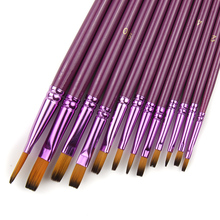 12 Pcs/Lot Different Size Artist Fine Nylon Hair Paint Brush Set for Watercolor Acrylic Oil Painting Brushes Drawing Art Supplie 2024 - buy cheap