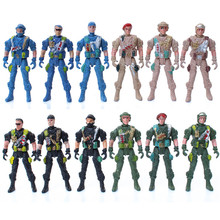 Figuras de acción de soldados de juguete para niños, juguetes militares de la Fuerza Especial, soldado de plástico al azar, 9cm 2024 - compra barato