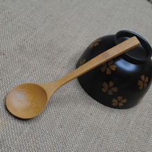 YUJIE натуральная бамбуковая медовая ложка с длинной ручкой для кофе, молока, чая, перемешивания, ложка для кухни, столовая посуда #002 2024 - купить недорого