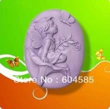 New Angel with Butterfly  Craft Art Silicone Soap mold Craft Molds DIY Handmade soap molds 2024 - buy cheap