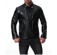 mens leather jacket slim motorcycle leather coat men Multiple zipper jackets clothes personalized stage street fashion 2024 - buy cheap