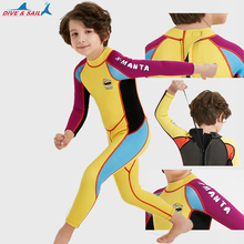 Traje de neopreno de 2,5 MM para niños y niñas, con protección térmica de cuerpo completo traje de buceo, para nadar, Surf, piel de Medusa 2024 - compra barato