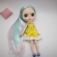 Boneca nude blyth, boneca de fábrica com cabelo misto sem bang 20193 2024 - compre barato