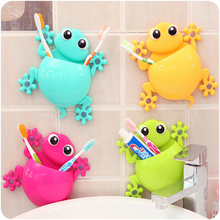 Cartoon Sucker Gecko Toothbrush Holder Wall Suction Hook Tooth Brush Holder Home Decor For Kids Bathroom Accessories 2024 - buy cheap