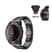 Pulseira de aço inoxidável, pulseira de liberação rápida para smartwatch garmin fenix 5x gps fenix3 / fenix3 hr 9.11 2024 - compre barato