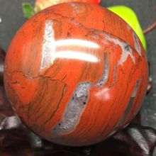 178g50mm-натуральная красная яшма кварца хрустальный шар целебный шар 2024 - купить недорого