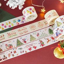 Cinta adhesiva de 30 mm X 5 m para decoración de árbol de Navidad, conjunto de cintas Washi para álbum de recortes DIY, suministros para escuela y oficina 2024 - compra barato