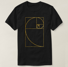 Printed hombres manga corta Camiseta de algodón proporción áurea sagrado Fibonacci espiral camiseta (2) camiseta de las mujeres 2024 - compra barato