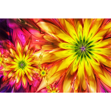 Full Square Drill 5D DIY Bright abstract colorful flowers diamond painting Cross Stitch 3D Embroidery Kits home decor H26 2024 - buy cheap