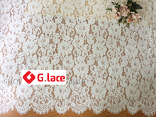 GLACE 3M/Lot Wide1.5m Cotton Eyelash Lace Fabric DIY Wedding Dress Curtain Wedding Tablecloth Costume Skirt Fabric TX384 2024 - buy cheap