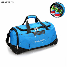 Bolsa deportiva de nailon impermeable para hombre y mujer, bolso de hombro para gimnasio, bolsa de viaje, para Yoga, con almacenamiento de zapatos 2024 - compra barato