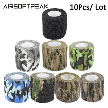 10Pcs/Lot Self-adhesive Camping Camo Tape Bandage Stealth Non-woven Paintball Rifle Hunting Shooting Waterproof Camouflage Tapes 2024 - buy cheap
