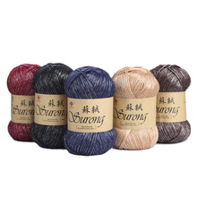 5pcs/500g Silk Cotton Knitting Yarn Crochet Needlework Thick Wool Eco-friendly Thread Yarn For Hand Knitting Scarf Sweater 2024 - buy cheap
