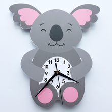 Cartoon Kids Wall Clock Koala Child Clocks Stereo Art Living Room Decoration Wall Watches Home Decor For Children Room 2024 - buy cheap