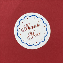 1200Pcs/Lot Handmade Paper Stickers Self-adhesive Thank You Love Round Diameter 3cm Thank You Cute Paper Stickers Self-adhesive 2024 - buy cheap