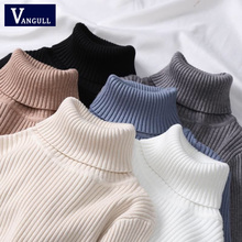 VANGULL High Quality Women Sweater Tricots Turtleneck Pullover Winter Tops Solid Cashmere Sweater Autumn Female winter Sweater 2024 - buy cheap