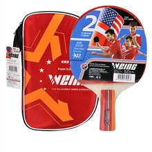 WEING WT-2006 Table Tennis Racket Double Face Pimples-in Racket Rubber Table Tennis Bat With Carry Bag. 2024 - buy cheap