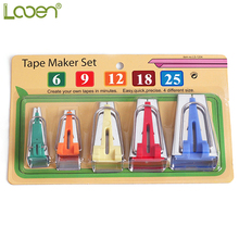 Looen 5 Size Fabric Bias Tape Maker Tools 6mm 9mm 12mm 18mm 25mm Fabric Sewing Quilting Bias Binding Maker DIY Quilting Tools 2024 - buy cheap