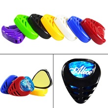 1Pc Portable Plactic Guitar Pick Plectrum Holder Case Box Acoustic Heart Shaped Guitar Parts 2024 - buy cheap