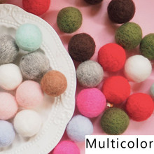 Bolas de feltro redondas de lã, bolas de feltro 2cm para artesanato, várias cores 2024 - compre barato