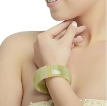 Pulseiras de pedra de jade bracelete femininas, braceletes brancos e naturais de jade, presente para mulheres da moda 2024 - compre barato