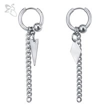 ZS Korea Style Earrings Drop Earrings Long Tassel Silver Color Dangle Earrings Fashion Jewelry Long Dangle boucle d'oreille 2024 - buy cheap