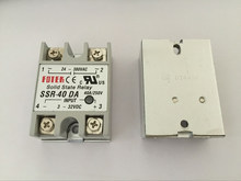 1PCS SSR40DA SSR-40DA Manufacturer 40A ssr relay,input 3-32VDC output 24-380VAC 2023 - buy cheap