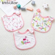 Insular Cotton Newborn Baby Bibs Waterproof Bib Bandana Toddler Bibs Cartoon Pattern Kids Girls Boys Bib Baby Clothing Fit 0-3 Y 2024 - buy cheap