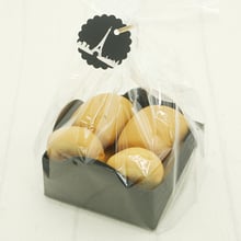 Bread Box Packing Bag With Base Transparent Bag Food Grade Black Food Bag Window-Open Bakery Oil-Absorbing Packing Tool 20/50pcs 2024 - buy cheap