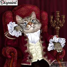 Dispaint-pintura de diamante 5D DIY "Gato de dibujos animados", bordado de diamantes de imitación cuadrados o redondos, estilo punto de cruz 3D, decoración del hogar, A11473 2024 - compra barato