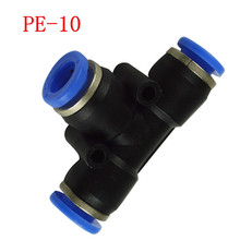 10 pcs PE-10, Pneumatic fittings 10mm tee fitting , push in quick joint connector,PE10 2024 - buy cheap
