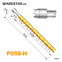 100pcs P058-H Spring Test Probes Pogo Pin Length 15.6mm (Stroke Spring Froce:70g) 2024 - buy cheap