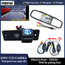 FUWAYDA 4.3'  LCD Auto Car RearView Mirror Monitor+Car Rearview Reverse HD SONYCCD Camera for Toyota 4Runner Land Cruiser Prado 2024 - buy cheap