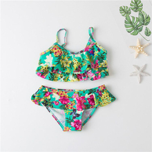 Children Swimwear Falbala Girls Swimwear Baby Kids Biquini Infantil Swimsuit Bikini Girl 2018 New Summer Cake Layer Bathing Suit 2024 - buy cheap