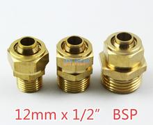 5 Pieces 12mm x 1/2" BSP Brass Straight Male Pneumatic Pipe Hose Quick Coupler Connector Coupling Fitting 2024 - buy cheap