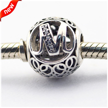 CKK 925 Sterling Silver Vintage M Charms Original Fashion Beads Fits For Bracelets & Bangle DIY Jewelry 2024 - buy cheap