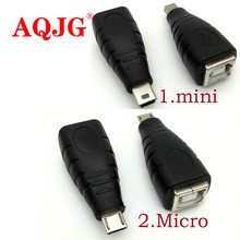 Мини микро USB 5-контактный штекер на USB 2,0 Тип в гнездо для принтера адаптер соединитель M/F высококачественный usb 2,0 2024 - купить недорого