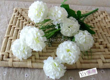 One Silk Carnation Bunch Flower 9 Heads Artificial Simulation Hydrangea Ball for Wedding Flowers 2024 - buy cheap
