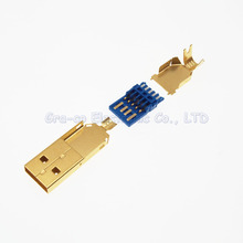 Cable de soldadura de alta calidad 3 en 1, chapado en oro, USB 3,0 A, tipo macho, 2 unidades 2024 - compra barato