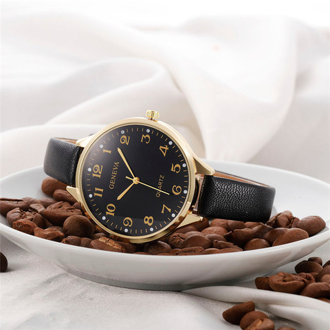 Женские наручные часы, повседневные модные женские часы с кожаным ремешком, круглые кварцевые аналоговые наручные часы, часы 2022 - купить недорого