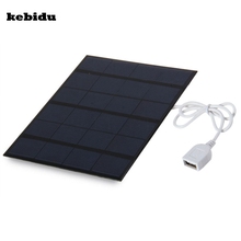 Kebidu-cargador de batería de Panel Solar, portátil, USB Dual, 5V, 3,6 W, 500mA, para fuente de alimentación de Banco de energía con luz LED, moda de viaje 2024 - compra barato