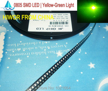 (500pcs/lot)(LED|SMD) 0805 SMD LED, Yellow Green olivine Emitting Color, Light Emitting Diode, 0805 3000pcs Per Reel 2024 - buy cheap