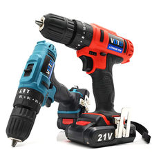 Rechargeable Hand Drill 21V Two-speed Electric Screwdriver Batch Lithium Cordless Drill Home Multi-function Impact Drill Driver 2024 - buy cheap